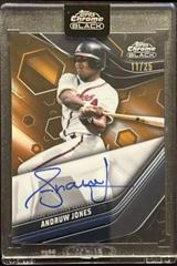 Andruw Jones [Orange] Baseball Cards 2023 Topps Chrome Black Autographs Prices