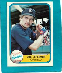 Joe LeFebvre Baseball Cards 1981 Fleer Prices