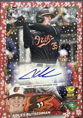 Adley Rutschman [Red] #HAC-AR Baseball Cards 2023 Topps Holiday Autographs Prices
