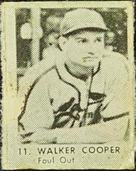 Walker Cooper [Purple Back] Baseball Cards 1950 R423 Prices