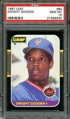 Dwight Gooden #84 Baseball Cards 1987 Leaf Prices