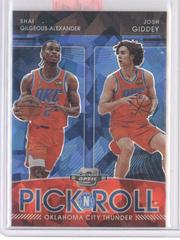 Josh Giddey, Shai Gilgeous Alexander [Blue Ice] Basketball Cards 2021 Panini Contenders Optic Pick n Roll Prices