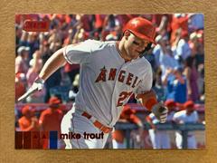 Mike Trout [Red Foil] #1 Baseball Cards 2020 Stadium Club Prices