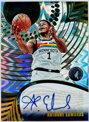 Anthony Edwards [Fractal] #7 Basketball Cards 2023 Panini Revolution Autograph Prices