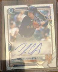 Pete Crow Armstrong #BMA-PC Baseball Cards 2021 Bowman Chrome Mega Box Mojo Autographs Prices