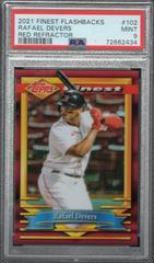 Rafael Devers [Red Refractor] #102 Baseball Cards 2021 Topps Finest Flashbacks Prices