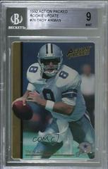 Troy Aikman Football Cards 1992 Action Packed Rookie Update Prices