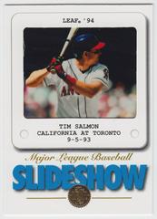 TIM SALMON Baseball Cards 1994 Leaf Slideshow Prices