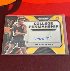 Marcus Sasser [Black Gold] #CP-MSS Basketball Cards 2023 Panini Prizm Draft Picks College Penmanship Autographs Prices