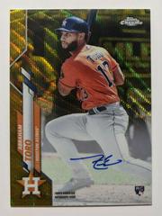 Abraham Toro [Gold Wave Refractor] #RA-AT Baseball Cards 2020 Topps Chrome Rookie Autographs Prices