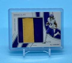 K.J. Osborn #28 Football Cards 2023 Panini Immaculate Patch Prices