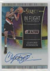 Clifford Robinson [Tie Dye Prizm] #IF-CRB Basketball Cards 2018 Panini Select in Flight Signatures Prices
