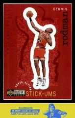 Dennis Rodman Basketball Cards 1997 Collector's Choice Super Action Stick Ums Prices