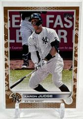 Aaron Judge [Camo] Baseball Cards 2022 Topps Prices