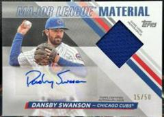 Dansby Swanson Baseball Cards 2024 Topps Major League Material Autograph Prices