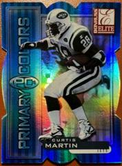 Curtis Martin [Blue Die Cut] Football Cards 1999 Panini Donruss Elite Primary Colors Prices
