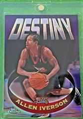 Allen Iverson [Refractor] #T22 Basketball Cards 1997 Topps Chrome Topps 40 Prices