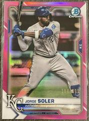 Jorge Soler [Fuchsia Refractor] #47 Baseball Cards 2021 Bowman Chrome Prices