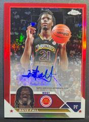Baye Fall [Red] #CA-BF Basketball Cards 2023 Topps Chrome McDonald's All American Autographs Prices