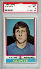 Bob Grim #368 Football Cards 1974 Topps Prices