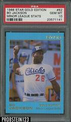 Bo Jackson [Minor League Stats] #82 Baseball Cards 1988 Star Gold Edition Prices