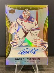 Igor Shesterkin [Gold Autograph] #90 Hockey Cards 2022 Upper Deck Trilogy Prices