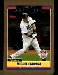 Miguel Cabrera [Gold] #UH275 Baseball Cards 2006 Topps Updates & Highlights Prices