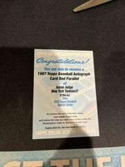 Aaron Judge [Red] Baseball Cards 2022 Topps Update 1987 Autographs Prices