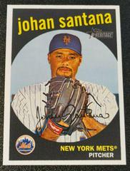 Johan Santana [Mets] #201 Baseball Cards 2008 Topps Heritage Prices