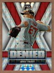 Mike Trout [White] Baseball Cards 2022 Panini Mosaic Denied Prices