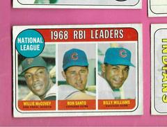 NL RBI Leaders [McCovey, Santo, Williams] #4 Baseball Cards 1969 O Pee Chee Prices