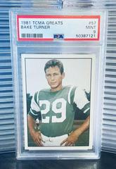 Bake Turner #57 Football Cards 1981 TCMA Greats Prices
