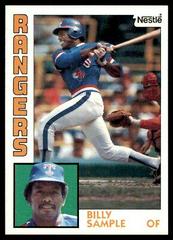 Billy Sample #12 Baseball Cards 1984 Topps Nestle Prices