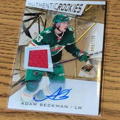 Adam Beckman [Gold Autograph Jersey] #131 Hockey Cards 2021 SP Game Used Prices