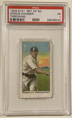 Honus Wagner [Throwing] Baseball Cards 1909 E101 Set of 50 Prices