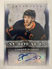Connor McDavid #AF-CM Hockey Cards 2021 Upper Deck Artifacts Auto Facts Prices