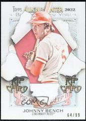 Johnny Bench #RC-JB Baseball Cards 2022 Topps Allen & Ginter Rip Cards Prices