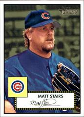 Matt Stairs [Black Back] #201 Baseball Cards 2001 Topps Heritage Prices