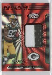 Romeo Doubs [Red FOTL] #NGJ-RD Football Cards 2022 Panini Certified New Generation Jerseys Mirror Prices