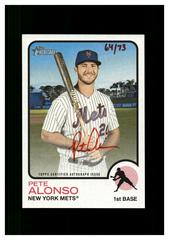Pete Alonso [Special Edition Red Ink] #ROA-PA Baseball Cards 2022 Topps Heritage Real One Autographs Prices