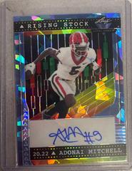 Adonai Mitchell #RS-AM1 Football Cards 2022 Leaf Valiant Autographs Rising Stock Prices