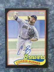 Corbin Burnes [Black] #89BA-CB Baseball Cards 2024 Topps 1989 Autograph Prices