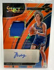Josh Giddey [Orange Pulsar] Basketball Cards 2021 Panini Select Rookie Jersey Autographs Prices