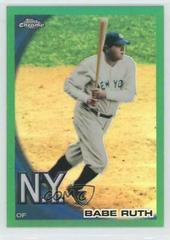 Babe Ruth [Green Refractor] #222 Baseball Cards 2010 Topps Chrome Wrapper Redemption Prices