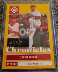 Shohei Ohtani [Gold] #31 Baseball Cards 2022 Panini Chronicles Prices