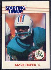 Mark Duper Football Cards 1988 Kenner Starting Lineup Prices