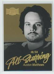 Auston Matthews [Gold] #AS-2 Hockey Cards 2022 Skybox Metal Universe All Starring Prices