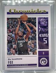 De'Aaron Fox [Gold] #1 Basketball Cards 2022 Panini Chronicles Prices