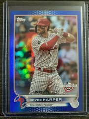 Bryce Harper [Blue Foil] Baseball Cards 2022 Topps Opening Day Prices