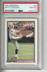 Scott Fulhage Football Cards 1991 Bowman Prices